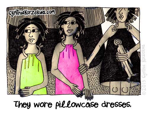 They Wore Pillowcase Dresses